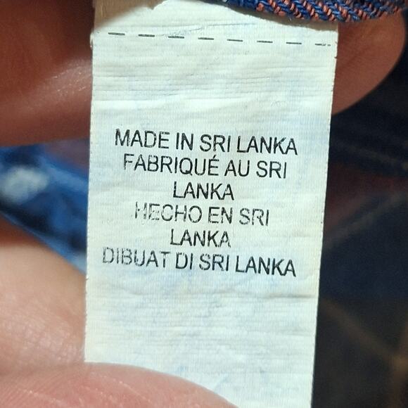 Lucky Brand Shirt Women's 3X Indigo Blue Classic Coastal Cowgirl BohoWestern - Picture 7 of 8